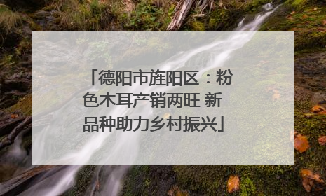 德阳市旌阳区：粉色木耳产销两旺 新品种助力乡村振兴