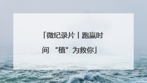 微纪录片丨跑赢时间 “植”为救你