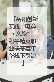 岳阳创新实践“电竞+文旅” 和平精英职业联赛嘉年华线下引流