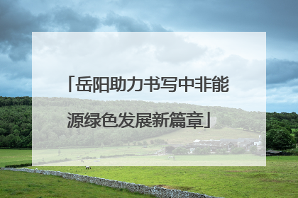 岳阳助力书写中非能源绿色发展新篇章