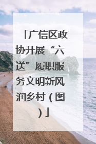 广信区政协开展“六送”履职服务文明新风润乡村（图）