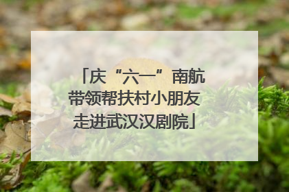 庆“六一”南航带领帮扶村小朋友走进武汉汉剧院