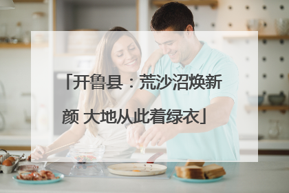 开鲁县：荒沙沼焕新颜 大地从此着绿衣