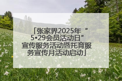 张家界2025年“5•29会员活动日”宣传服务活动暨托育服务宣传月活动启动