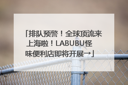 排队预警！全球顶流来上海啦！LABUBU怪味便利店即将开展→