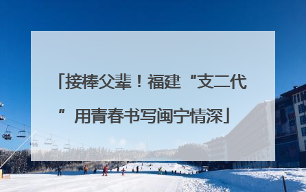 接棒父辈！福建“支二代”用青春书写闽宁情深