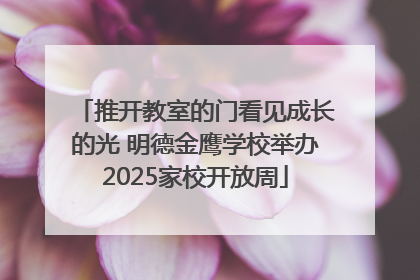 推开教室的门看见成长的光 明德金鹰学校举办2025家校开放周
