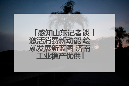 感知山东记者谈丨激活消费新动能 绘就发展新蓝图 济南工业稳产优供