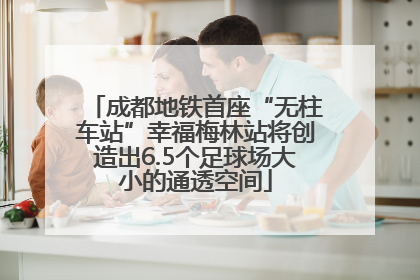 成都地铁首座“无柱车站”幸福梅林站将创造出6.5个足球场大小的通透空间