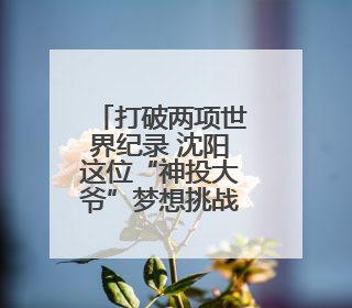 打破两项世界纪录 沈阳这位“神投大爷”梦想挑战库里