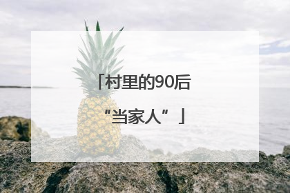 村里的90后“当家人”