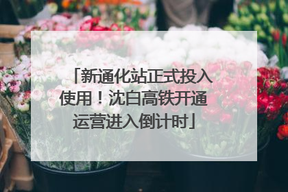 新通化站正式投入使用！沈白高铁开通运营进入倒计时