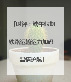 时评：端午假期铁路运输运力加码 温情护航