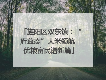 旌阳区双东镇：“旌益态”大米领航 优粮富民谱新篇