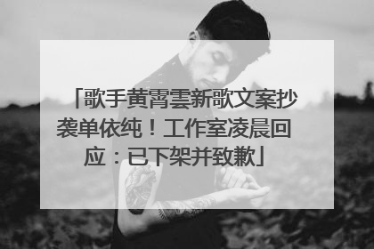 歌手黄霄雲新歌文案抄袭单依纯！工作室凌晨回应：已下架并致歉