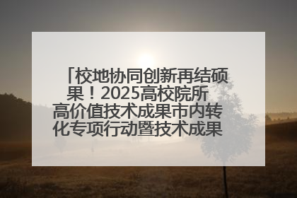 校地协同创新再结硕果！2025高校院所高价值技术成果市内转化专项行动暨技术成果项目路演对接会举办