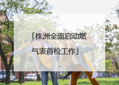 株洲全面启动燃气表首检工作