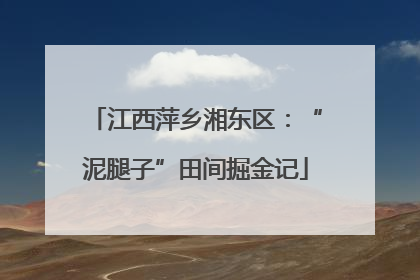 江西萍乡湘东区：“泥腿子”田间掘金记