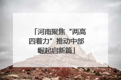 河南聚焦“两高四着力”推动中部崛起启新篇