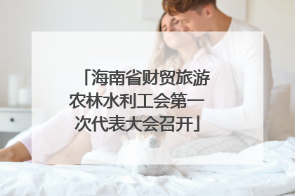 海南省财贸旅游农林水利工会第一次代表大会召开