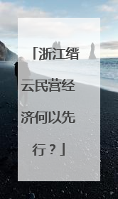 浙江缙云民营经济何以先行？