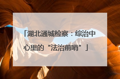 湖北通城检察：综治中心里的“法治前哨”