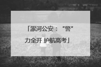 漯河公安：“警”力全开 护航高考