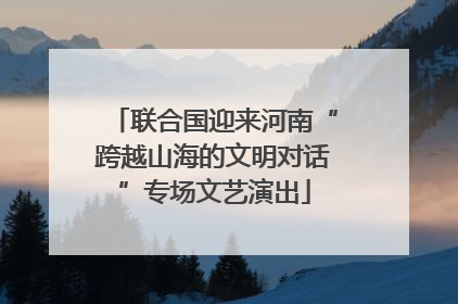 联合国迎来河南“跨越山海的文明对话”专场文艺演出
