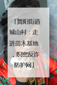 舞阳街道城山村：走进苗木基地，织密反诈防护网