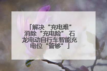 解决“充电难” 消除“充电险” 石龙电动自行车智能充电位“管够”