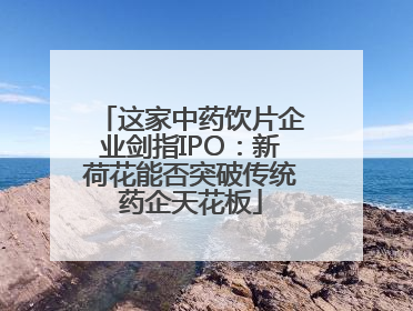 这家中药饮片企业剑指IPO：新荷花能否突破传统药企天花板