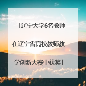 辽宁大学6名教师在辽宁省高校教师教学创新大赛中获奖