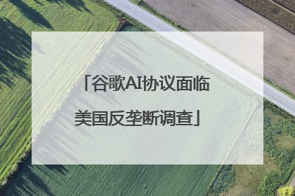 谷歌AI协议面临美国反垄断调查