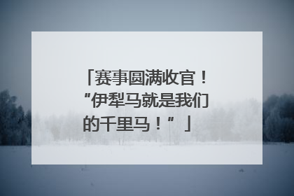 赛事圆满收官！“伊犁马就是我们的千里马！”