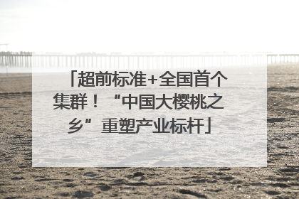 超前标准+全国首个集群！“中国大樱桃之乡”重塑产业标杆