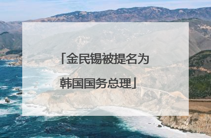 金民锡被提名为韩国国务总理