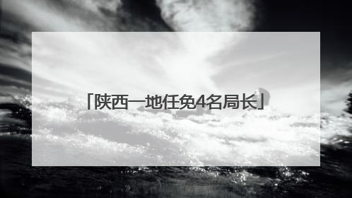 陕西一地任免4名局长
