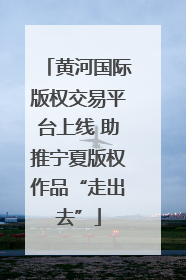 黄河国际版权交易平台上线 助推宁夏版权作品“走出去”
