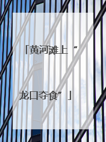 黄河滩上“龙口夺食”