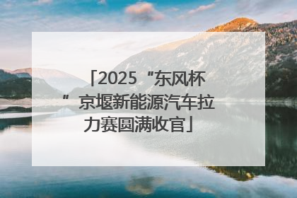 2025“东风杯”京堰新能源汽车拉力赛圆满收官