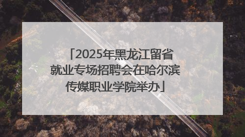 2025年黑龙江留省就业专场招聘会在哈尔滨传媒职业学院举办