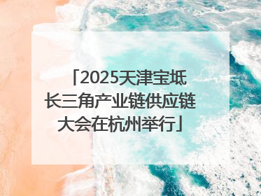 2025天津宝坻长三角产业链供应链大会在杭州举行