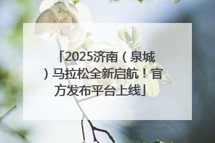 2025济南（泉城）马拉松全新启航！官方发布平台上线