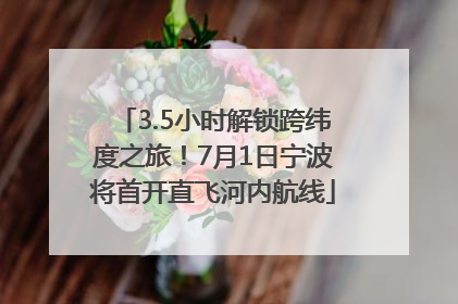 3.5小时解锁跨纬度之旅！7月1日宁波将首开直飞河内航线