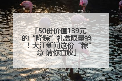 50份价值139元的“隆粽”礼盒限量抢！大江新闻这份“粽”意 请你查收