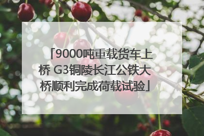9000吨重载货车上桥 G3铜陵长江公铁大桥顺利完成荷载试验