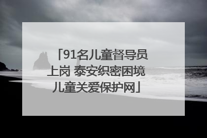 91名儿童督导员上岗 泰安织密困境儿童关爱保护网