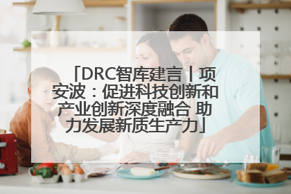 DRC智库建言丨项安波：促进科技创新和产业创新深度融合 助力发展新质生产力