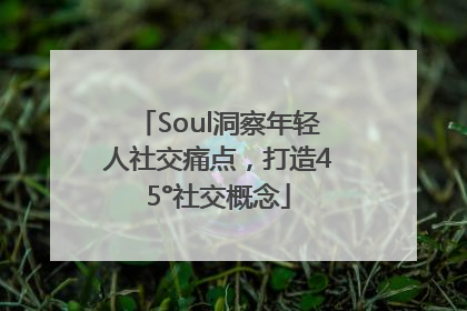 Soul洞察年轻人社交痛点，打造45°社交概念
