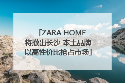 ZARA HOME将撤出长沙 本土品牌以高性价比抢占市场